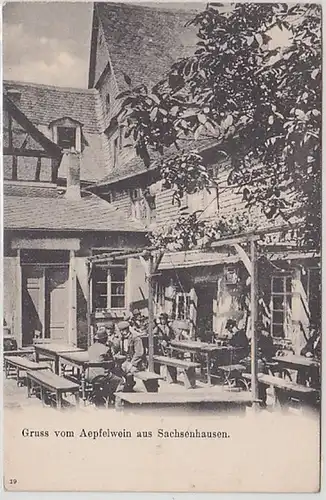 18291 Ak Gruß vom Aepfelwein aus Sachsenhausen um 1900