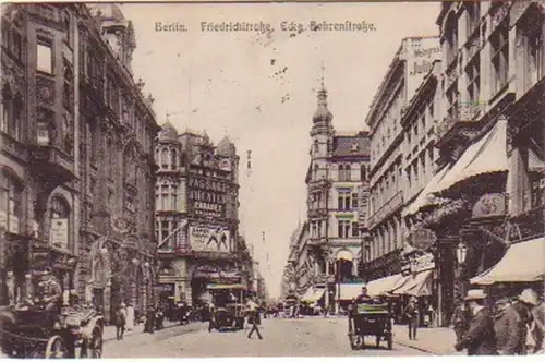 18282 Ak Berlin Friedrich- Ecke Behrenstrasse 1921