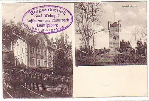 18270 Ak Ludwigsberg bei Kötzing Bergwirtschaft 1935