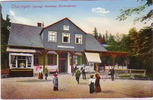 18262 Ak Thüringen Herzogl. Gasthaus Heuberghaus 1920