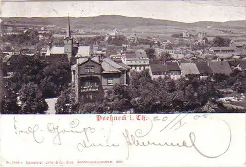 18244 Ak Poßneck i. Thuringen Vue totale 1905