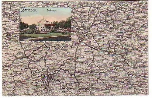 18241 Landkarten Ak Göttingen Bahnhof um 1910