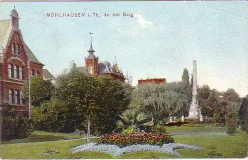 18239 Ak Mühlhausen i. Thüringen - An der Burg 1910