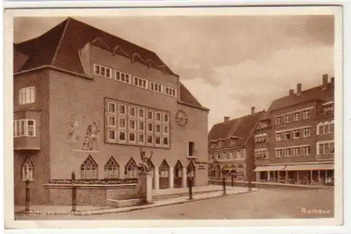 18237 Ak Schwenningen à l'hôtel de ville N. vers 1920