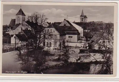 18227 Ak Heerwegen Kreis Glogau Vue locale vers 1940