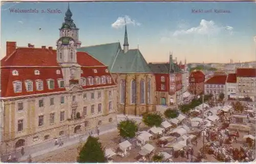 18226 Ak Weissenfels a.S. Markt et Hôtel de Ville 1940
