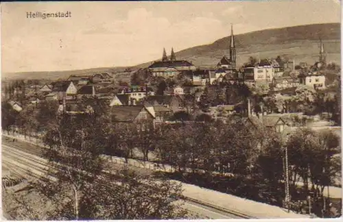 18210 Ak Heiligenstadt avec chemin de fer vers 1920