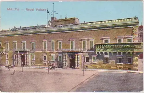 18199 Ak Malta Royal Palace vers 1920