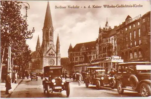 18173 Ak Berliner Kaiser Wilhelm Gedächtnis Kirche 1928