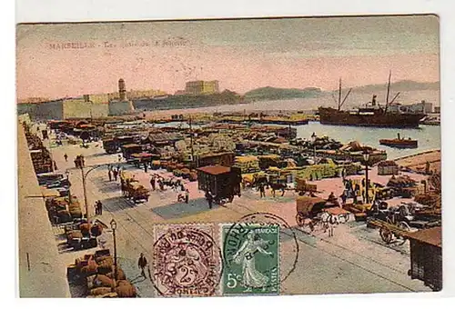 18168 Ak Marseille les Quais de la Joliette um 1910