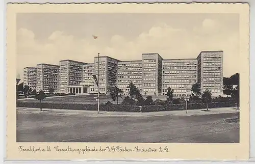 18143 Ak Francfort sur le Main bâtiment administratif de la IG couleurs vers 1940
