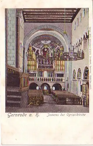 18131 Ak Gernrode am Harz Cyriacikirche um 1900