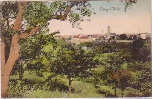 18098 Ak Bürgel in Thüringen Totalansicht 1910