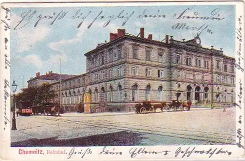 18092 Ak Chemnitz Bahnhof 1906