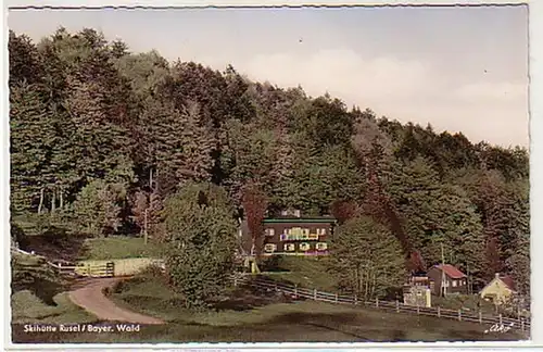 18068 Ak Skihütte Rusel Bayerischer Wald 1959