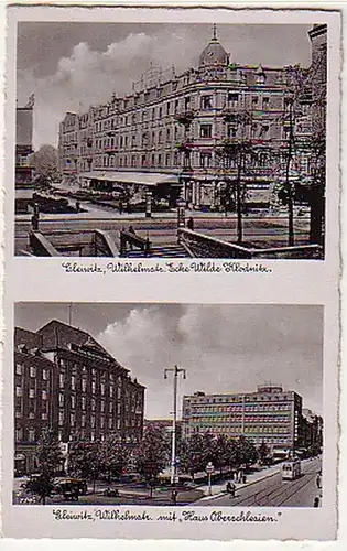 18050 Multi-image Ak Gleiwitz Wilhelmstrasse, etc. vers 1940