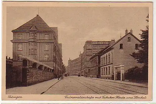 18046 Ak Solingen Grünewalderstrasse avec usines 1920