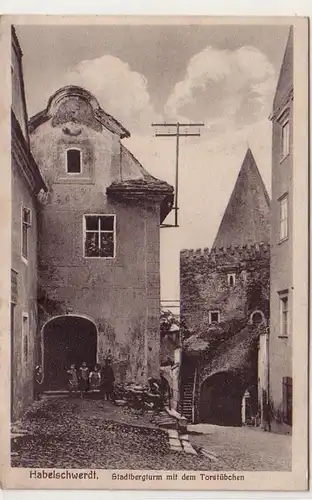 18031 Ak Habelschwerdt Stadtbergturm mit dem Torstübchen 1935