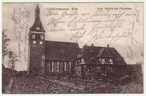 18030 Feldpost Ak Goßlershausen in Westpreussen 1915