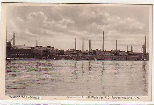 18015 Ak Wiesdorf Leverkusen IG Farbenindustrie 1929