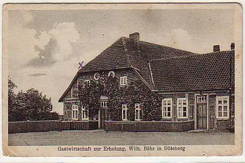 18005 Ak Döteberg Gastwirtschaft au repos vers 1930