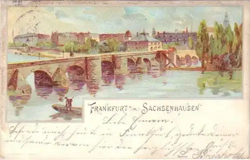 17998 Ak Lithographie Frankfurt a.M. Sachsenhausen 1900