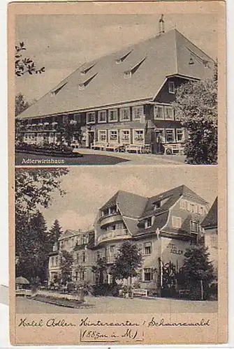 17962 Ak Hinterzarten Schwarzwald Hotel Adler um 1930