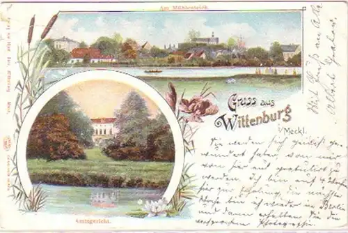 17959 Ak Salutation de Wittenburg à Mecklembourg 1901