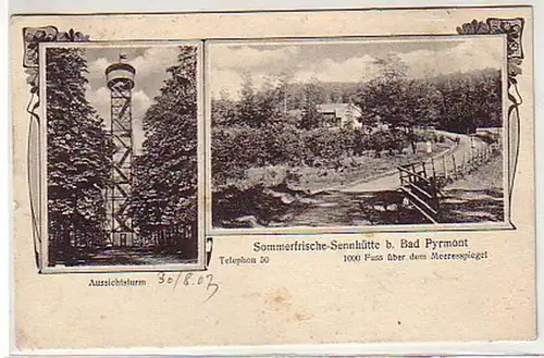 17947 Ak Sennhütte d'été fraîchement situé à Bad Pyrmont 1907