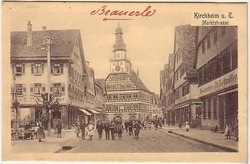 17946 Ak Kirchheim et Teck Marktstrasse 1910