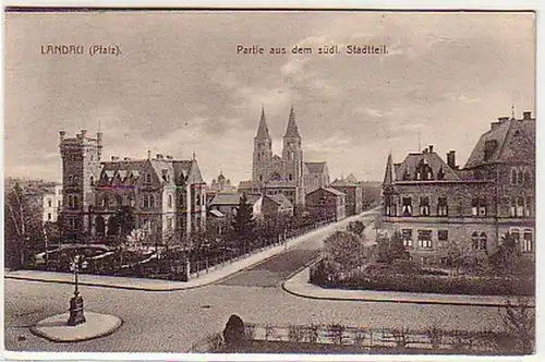 17937 Feldpost Ak Landau Pfalz südl.Stadtteil 1918