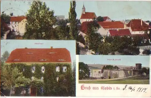 17909 Mehrbild Ak Gruß aus Kiebitz in Sa. 1917
