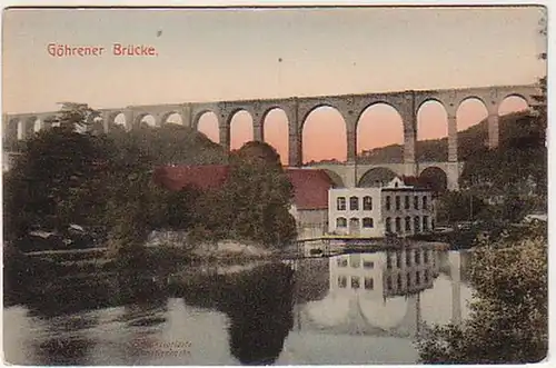 17872 Künstler Ak Göhrener Brücke um 1910