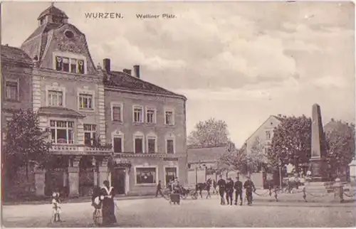 17871 Feldpost Ak Wurzen Wettiner Platz 1916