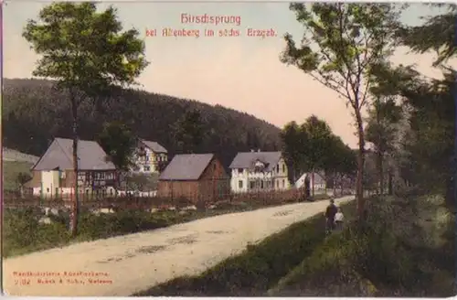 17848 Ak Hirschsprung bei Altenberg im Erzgebirge 1908