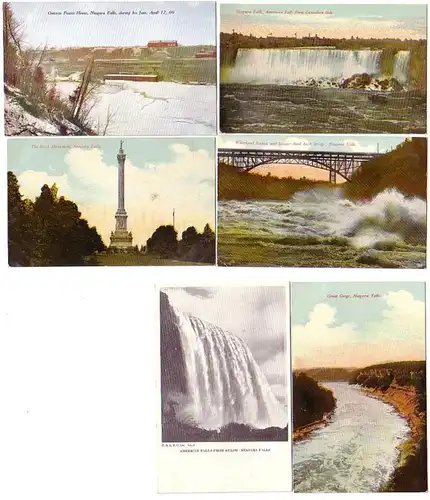 17834/6 Ak Niagara Falls USA et Canada vers 1910