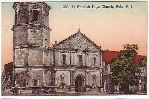 17829 Ak à Spanish Days Church Polo P.I. vers 1910