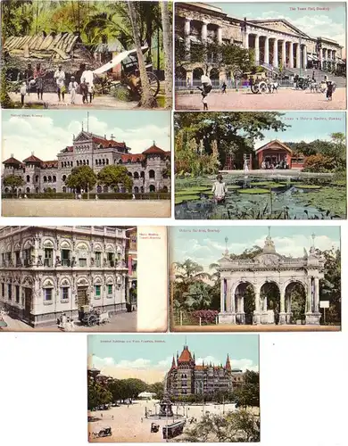 17827/7 Ak Bombay Inde Vues de la ville vers 1912