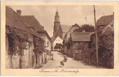 17797 Feldpost Ak Kamenz in Sa. Pulsnitzerstrasse 1915