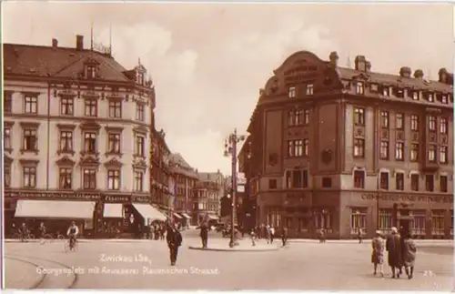 17774 Ak Zwickau in Sachsen Georgenplatz 1935