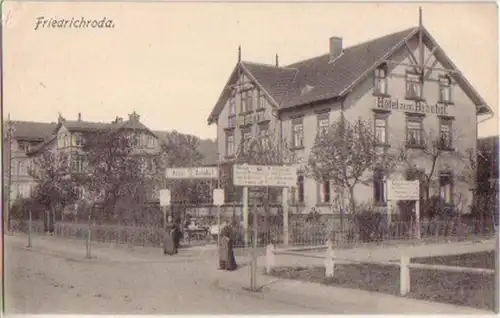 17763 Ak Friedrichroda Hotel Zum Bahnhof um 1920
