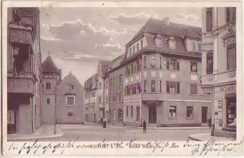 17754 Ak Neustadt a. Orla Thüringen Rodaer Str. um 1910