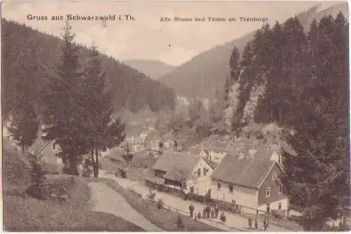 17692 Ak Gruß aus Schwarzwald i. Th. Alte Strasse 1910