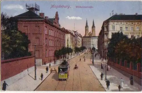 17686 Feldpost Ak Magdeburg Wilhelmstrasse 1918