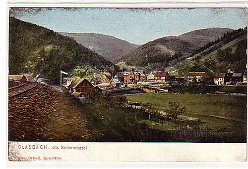 17641 Ak Glasbach oberes Schwarzatal um 1910