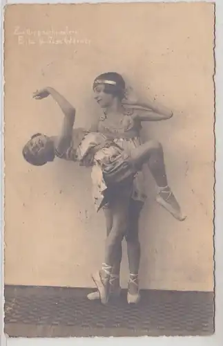 17630 Photo Ak Jumelles Erika & Ilse Werner Danseuses 1922
