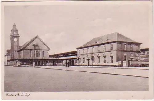 17614 Ak Zeitz Bahnhof um 1930