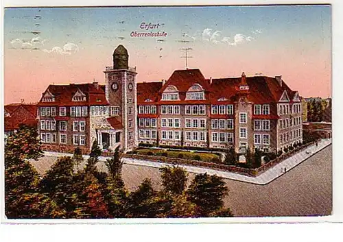 17612 Ak Erfurt Oberrealschule 1926