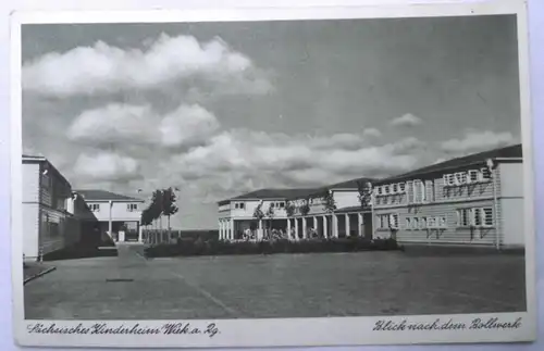 17610 Ak Sächsisches Kinderheim Wiek auf Rügen Blick nach dem Bollwerk 1941