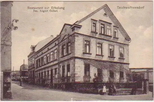 17607 Ak Teichwolframsdorf Gasthaus "Zur Erholung" 1910